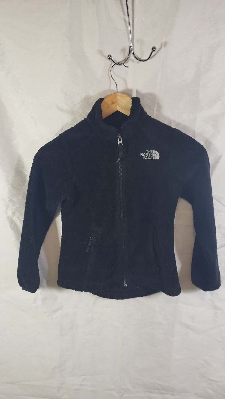 The North Face Girls Osito Full-Zip Black Fleece Jacket Size XS (6)